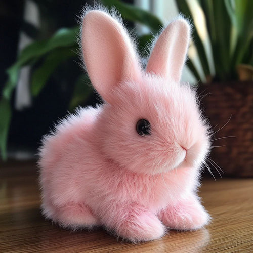 Plush Bunny Toy with Soft Fur and Details
