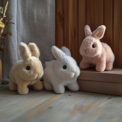 Plush Bunny Toy with Soft Fur and Details