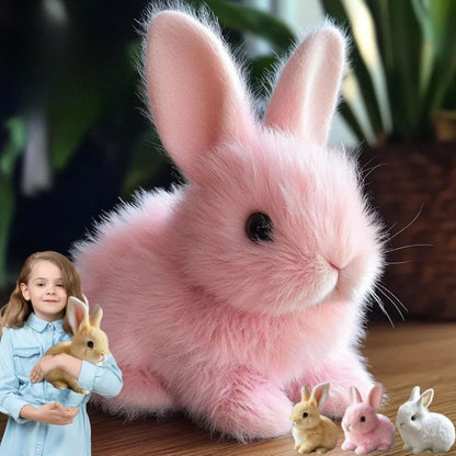 Plush Bunny Toy with Soft Fur and Details