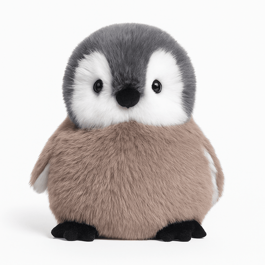 Pebble Nibblesnow™ – The Round Arctic Puff Plush - 20CM plush toy – Auraplush™