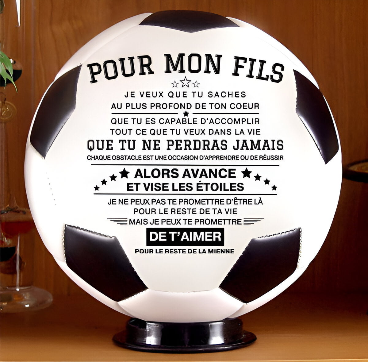Football Gift with Motivational Message for Kids