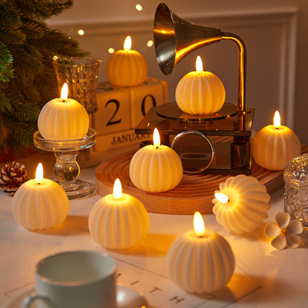 LED Pillar Candles Flickering Flame Effect