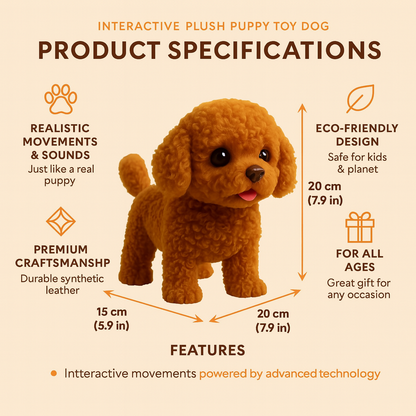 Robot Puppy Realistic Dog Interactive Plush AI Dog Robot