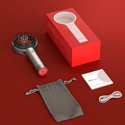 Scalp Massager Brush with Red Light Therapy