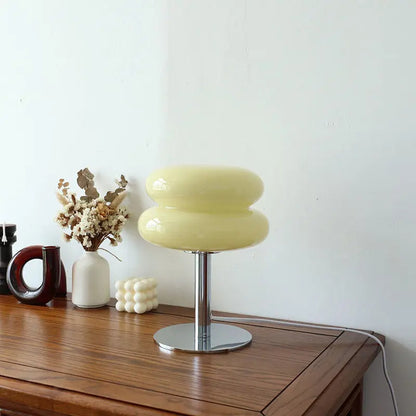 Table Lamp Retro Glass Shade Lighting Piece
