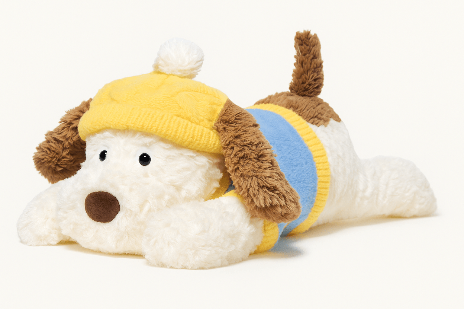 Sunny Wigglepaw™ – The 50CM Cozy Pup in a Beanie plush toy – Auraplush™