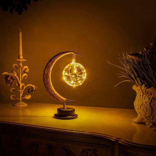 LED Moon Lamp Decorative Bedroom Table Light