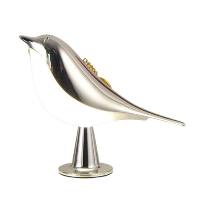 Table Lamp Bird Shape Wood Effect LED