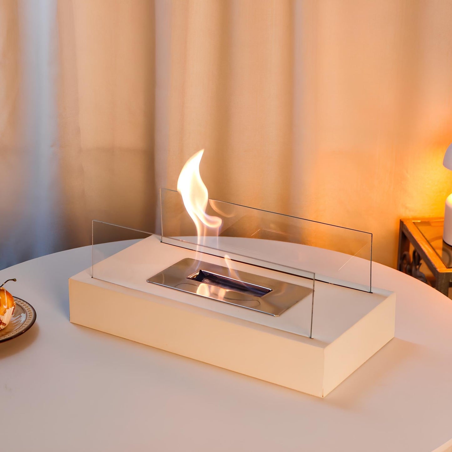 Tabletop Fireplace Glass Flame Burner